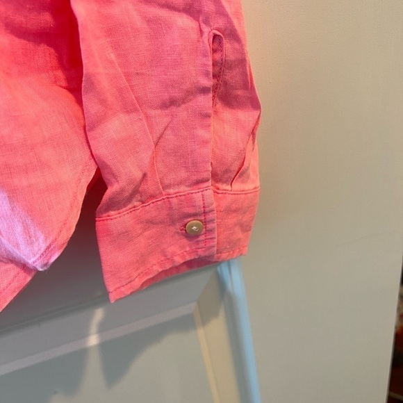 Lilly Pulitzer Sea View Linen Button Down Top - Picture 4 of 15